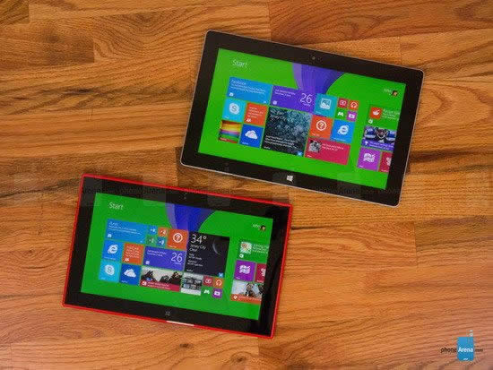 诺基亚Lumia 2520比较微软Surface 2_平板电脑指南