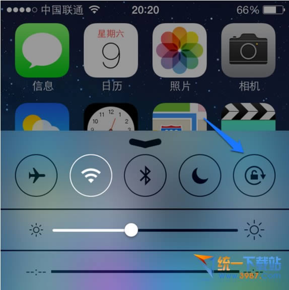 iphone6 plus怎样关闭屏幕旋转?