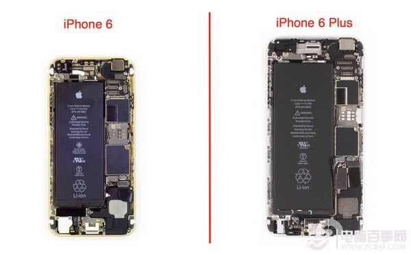 iPhone6与iPhone6 Plus内部拆解对比