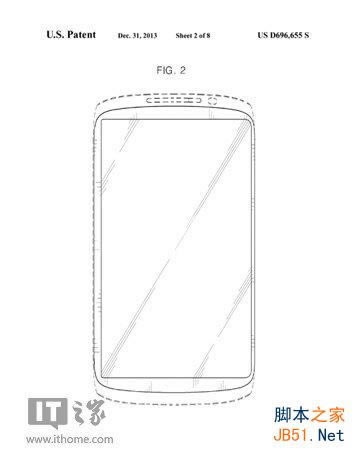 三星专利Galaxy Note 4设计：无按键/超薄