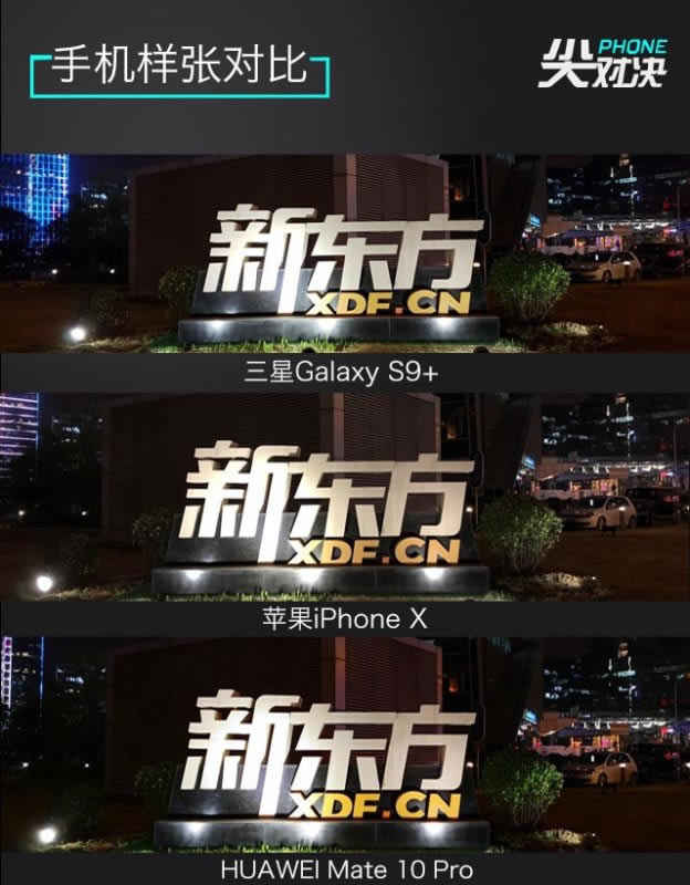 谁是顶级旗舰机?三星Galaxy S9+、iPhone X和华为Mate10 Pro详细对比评测_手机评测_手机学院_本站