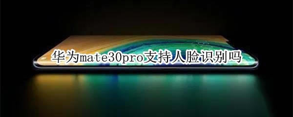 华为mate30pro有人脸解锁吗 华为mate30pro支不支持人脸识别_安卓手机_手机学院_本站