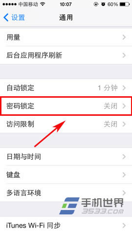 iphone5s如何设置使用密码？_iphone指南