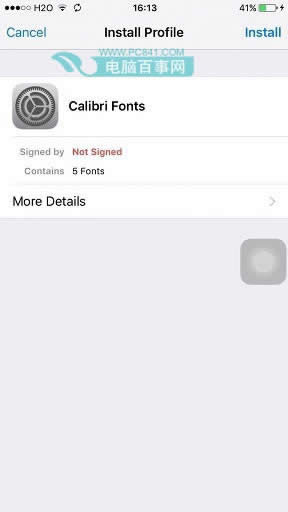iPhone6s不越狱如何安装字体_iphone指南