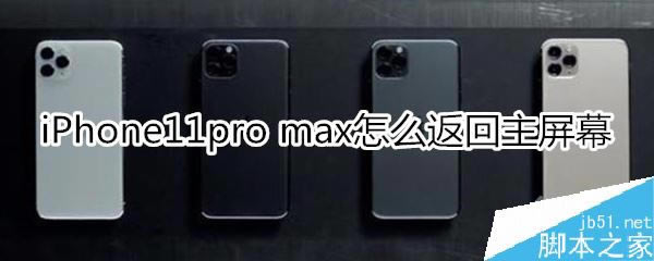 iPhone11pro max怎样返回？iPhone11pro max返回主屏幕办法