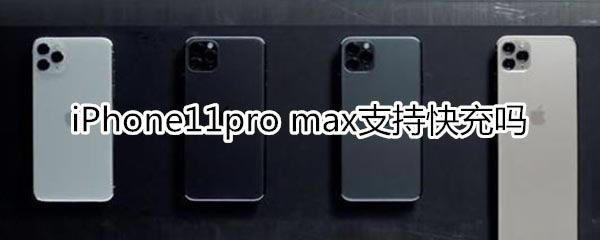 iPhone11pro max支持不支持快充?