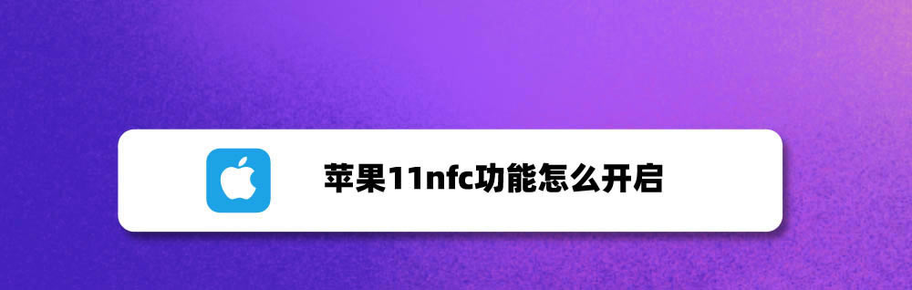 苹果iPhone11怎么用nfc功能? 苹果11设置nfc的方法_苹果手机_本站