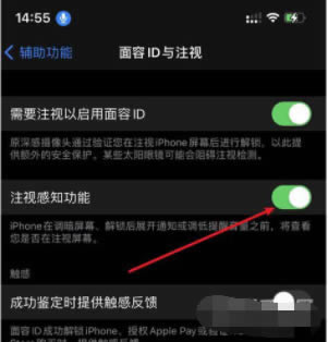 iPhone13注视感知在哪设置?iPhone13注视感知开启方法
