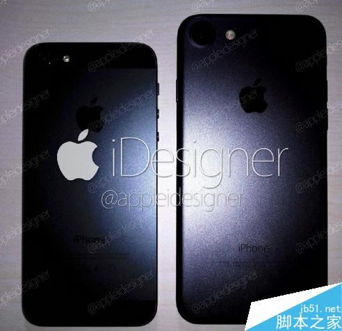 iPhone7黑色真机对比iPhone5如何？iPhone7深空蓝有多黑？