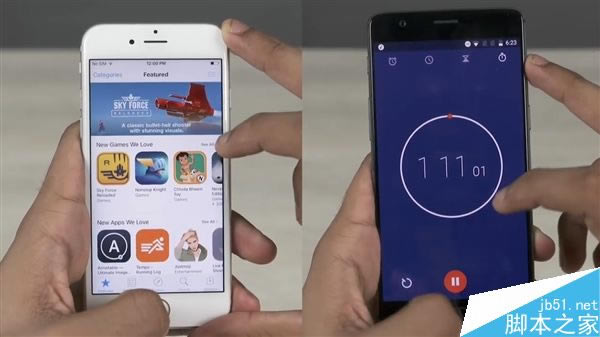 一加3对比iPhone 6S速度测试:遗憾落败