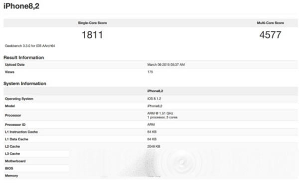iPhone 6S配置/性能首曝光 2GB内存 _手机资讯_手机学院_本站