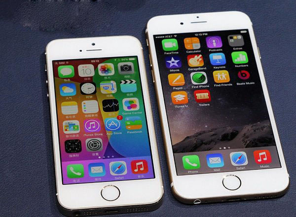 苹果6与苹果6 Plus有何不同?iPhone6和iPhone6 Plus外观对比图赏_手机资讯_手机学院_本站