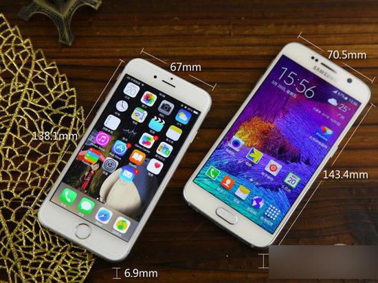 三星S6和iPhone6该买哪个?两款手机详细对比_手机评测_手机学院_本站