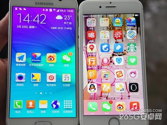 三星S6和iPhone6该买哪个?两款手机详细对比_手机评测_手机学院_本站