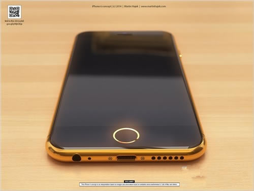土豪金iPhone6袭来 土豪金iPhone的最新渲染图曝光_苹果手机_手机学院_本站