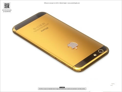 土豪金iPhone6袭来 土豪金iPhone的最新渲染图曝光_苹果手机_手机学院_本站