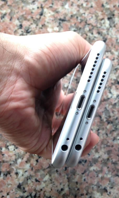 点击查看大图 偷跑?iPhone 6/6 Plus 真机提前在中国、越南出现(对比图/视频)_手机资讯_手机学院_本站