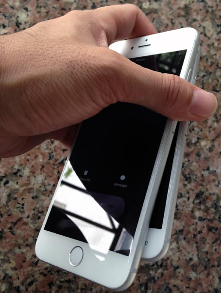 点击查看大图 偷跑?iPhone 6/6 Plus 真机提前在中国、越南出现(对比图/视频)_手机资讯_手机学院_本站