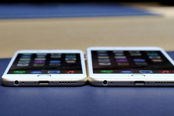 苹果6与苹果6 Plus有何不同?iPhone6和iPhone6 Plus外观对比图赏_手机资讯_手机学院_本站