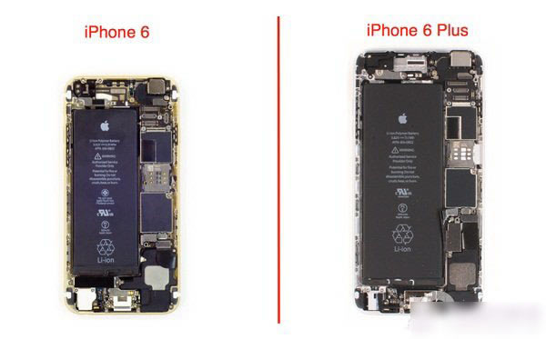 iPhone6和iPhone6 Plus哪个好?iPhone6与iPhone6 Plus内部拆解对比图_苹果手机_手机学院_本站