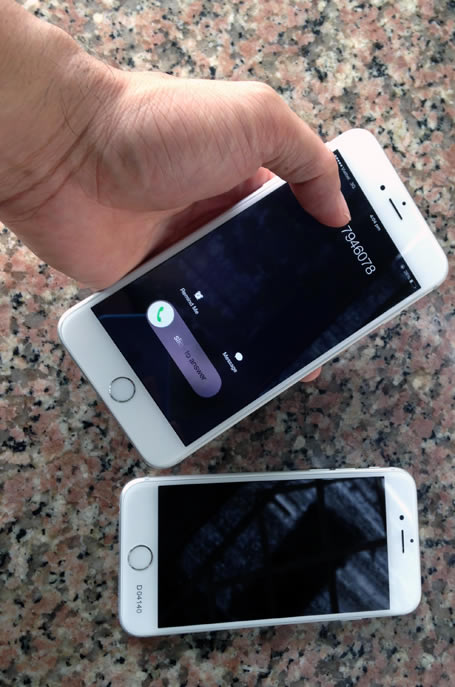点击查看大图 偷跑?iPhone 6/6 Plus 真机提前在中国、越南出现(对比图/视频)_手机资讯_手机学院_本站