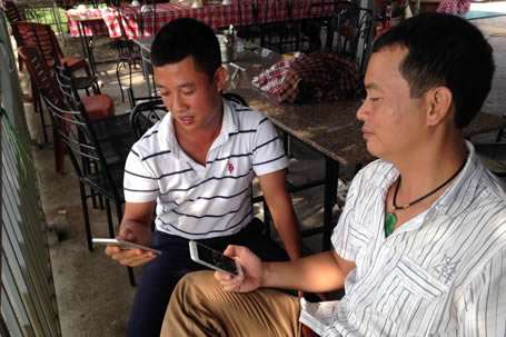 点击查看大图 偷跑?iPhone 6/6 Plus 真机提前在中国、越南出现(对比图/视频)_手机资讯_手机学院_本站