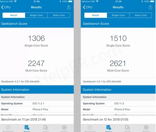 苹果iPhone 6 Plus升级iOS 11.3实测:性能恢复_苹果手机_手机学院_本站