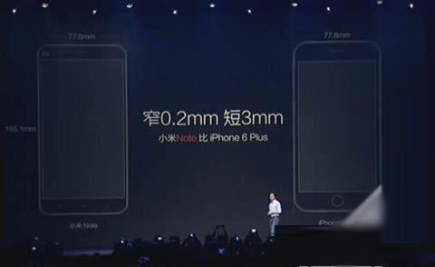 秒杀iPhone6 Plus,小米Note震撼发布