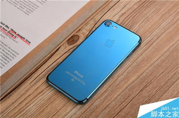 亮蓝色定制版iPhone 7国内惊艳开箱图赏:骚到极致_苹果手机_手机学院_本站