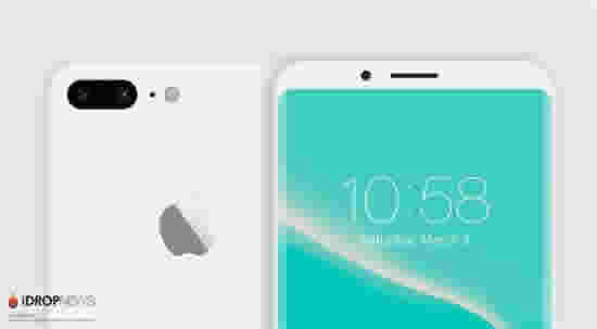 iphone8最帅渲染图曝光:双曲面OLED屏够惊艳