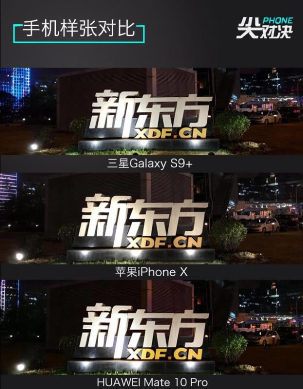 谁是顶级旗舰机?三星Galaxy S9+、iPhone X和华为Mate10 Pro详细对比评测_手机评测_手机学院_本站
