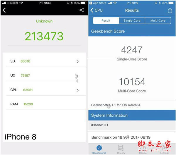 iPhone8跑分多少?iPhone8安兔兔跑分性能测试