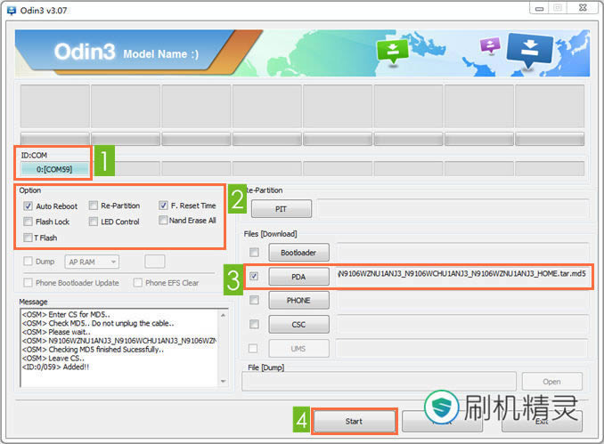 三星GALAXY Note 4(N9106W联通4G) 恢复教程兼救砖