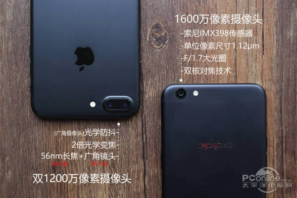 OPPO R9sնԱiPhone 7 Plus