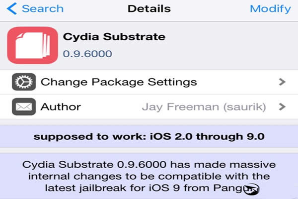 Cydia更新支持iOS9 Cydia支持iOS9越狱