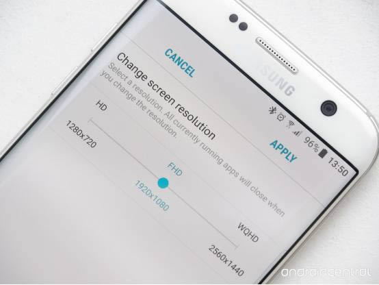 三星S7升级安卓7.0新技能：支持切换分辨率_手机技巧