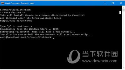 Win10浏览版14316打开Linux Bash命令行图文教程