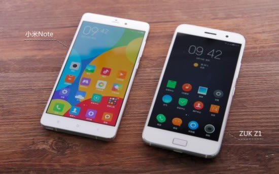 国产新贵直面敌手 ZUK Z1对比小米Note