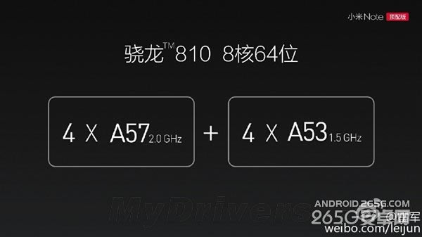 小米Note顶配来了!雷军:810带2K屏很轻松
