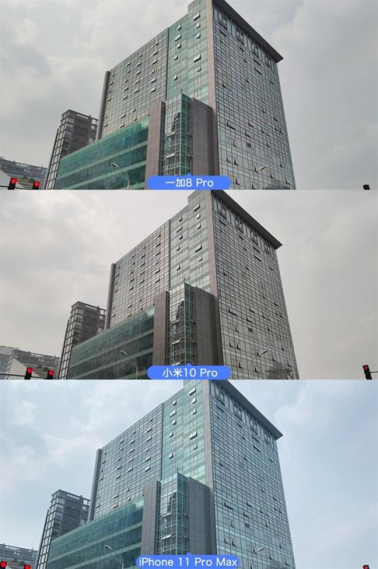 一加8 Pro/小米10 Pro/苹果11 Pro Max拍照对比